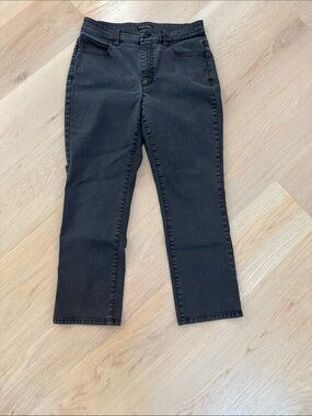 Eileen Fisher Black Straight-Leg Jeans